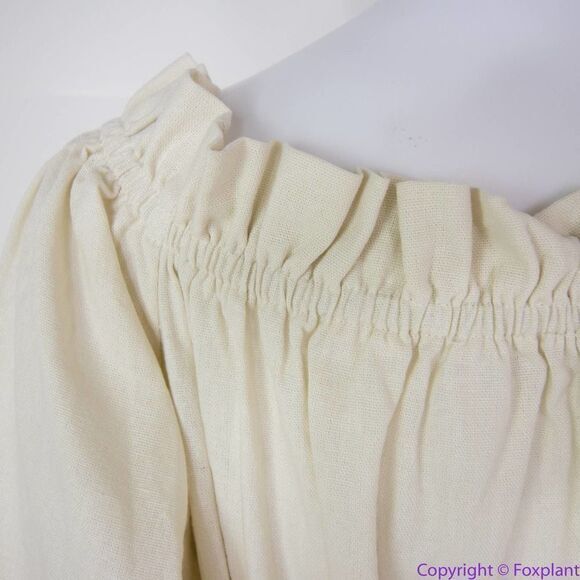 NEW‎ Eloquii Cream Linen Maxi Day Dress, size 18/20 - Picture 14 of 15